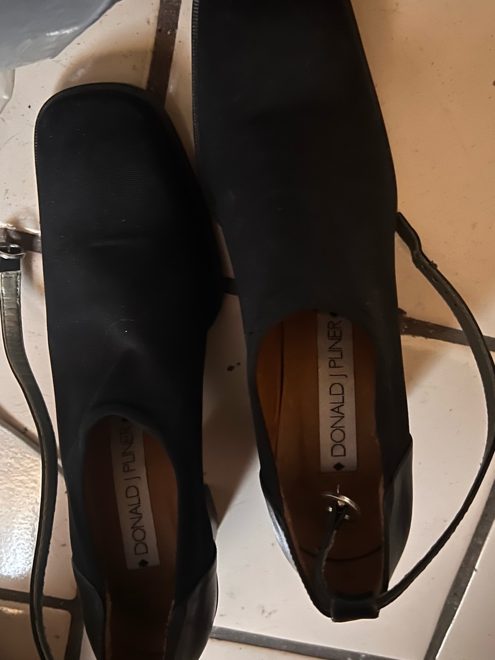 Donald J. Pliner Black Ankle strap Heels